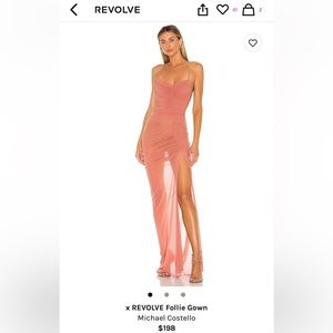 Michael Costello follie gown